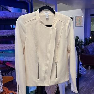 Bar III Cream Women's Blazer Jacket